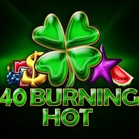 40 Burning Hot online game logo by Amusnet Interactive on allyspinn.eu