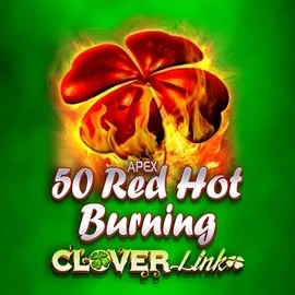 Slots logo of 50 Red Hot Burning Clover Links from Novomatic at AllySpin Casino