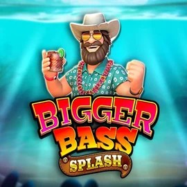 Bigger Bass Splash slot logo by Pragmatic Play at AllySpin Casino
