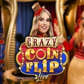 Crazy Coin Flip logo by Evolution at AllySpin Casino