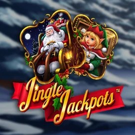 Jingle Jackpots logo by Dragon Gaming at AllySpin Casino