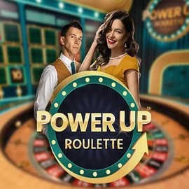 PowerUP Roulette slot logo by Pragmatic Play at AllySpin Casino
