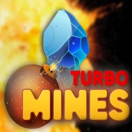 Turbo Mines logo by Turbo Games at AllySpin Casino